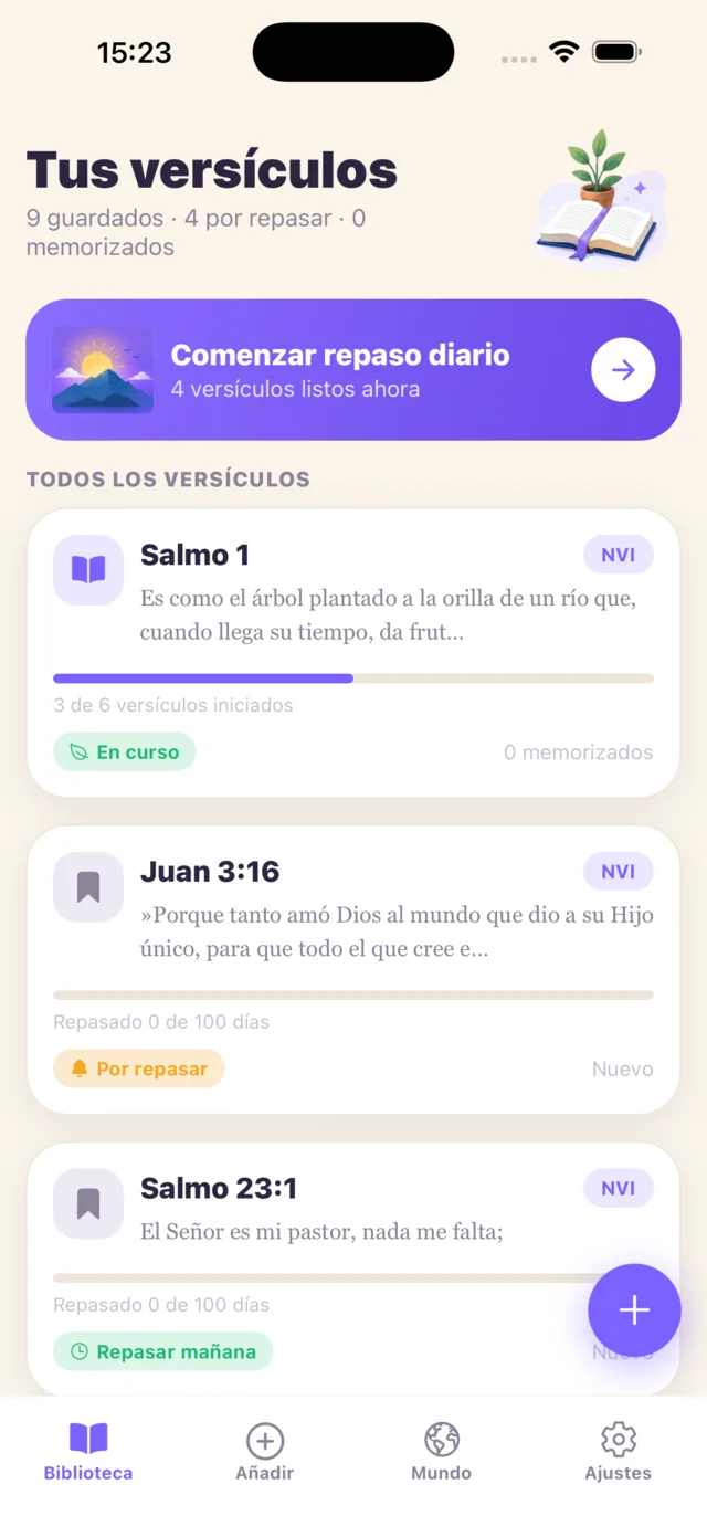 Tus versículos