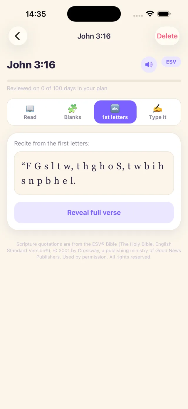 First letters